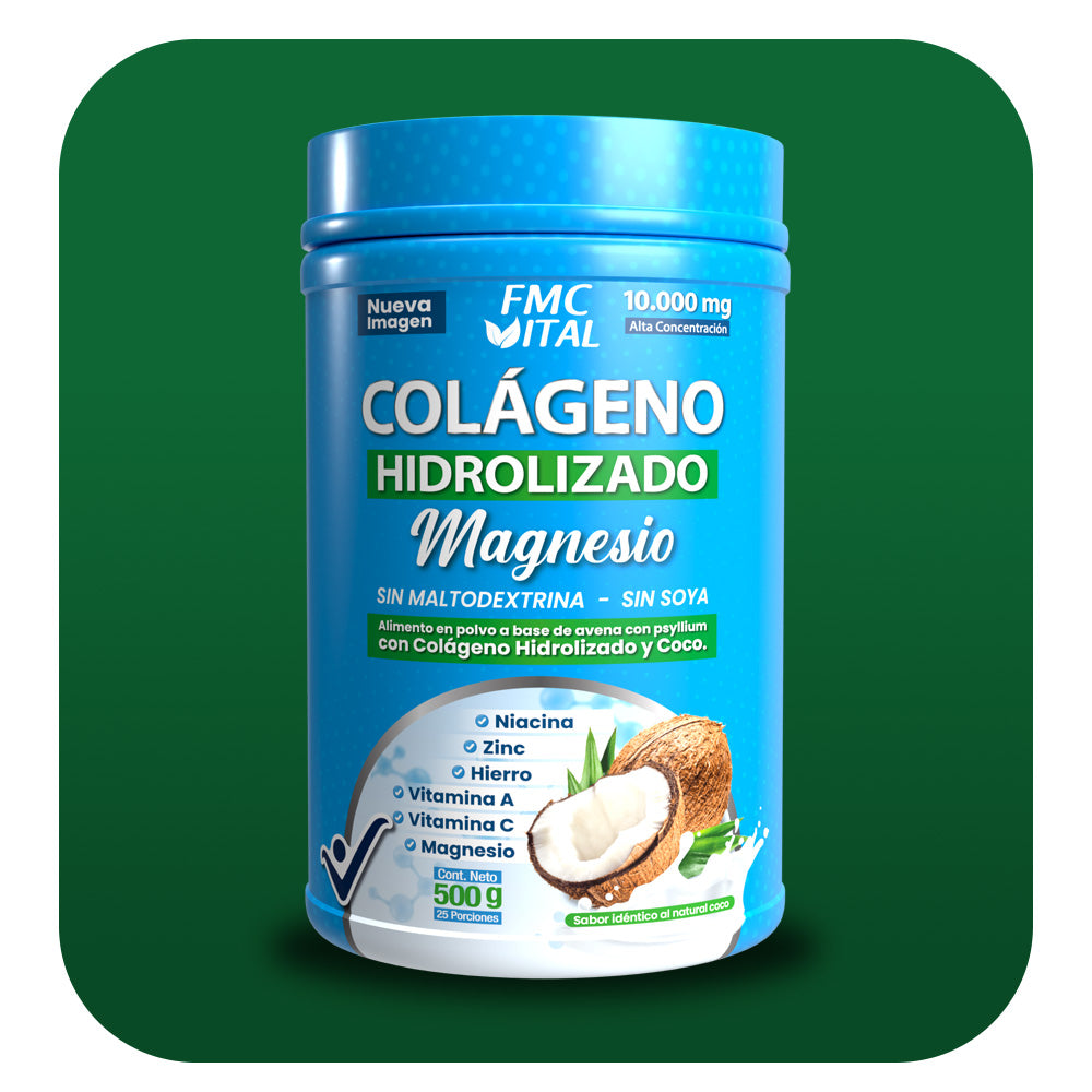 Colágeno Hidrolizado con Coco 10.000 mg X 500 g