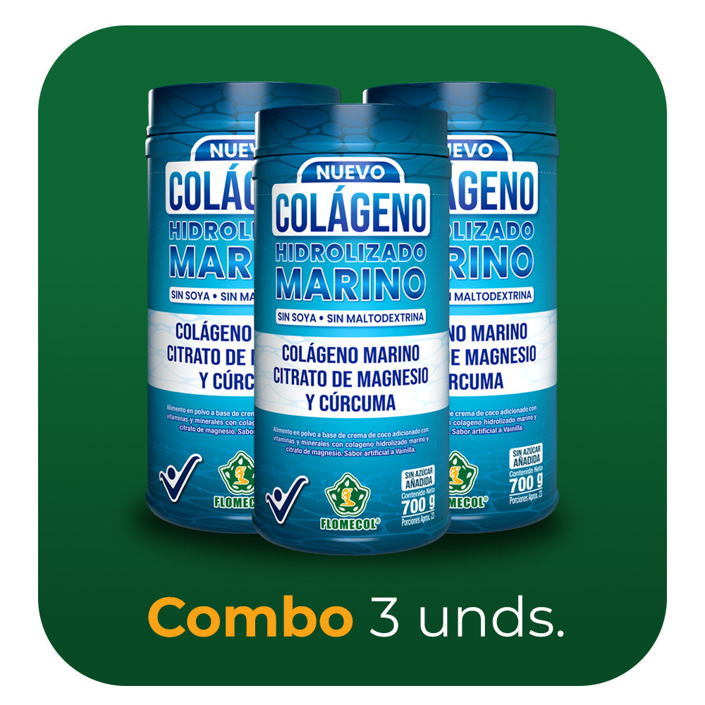 Colágeno Hidrolizado Marino x 700 g - Combo 3 unidades