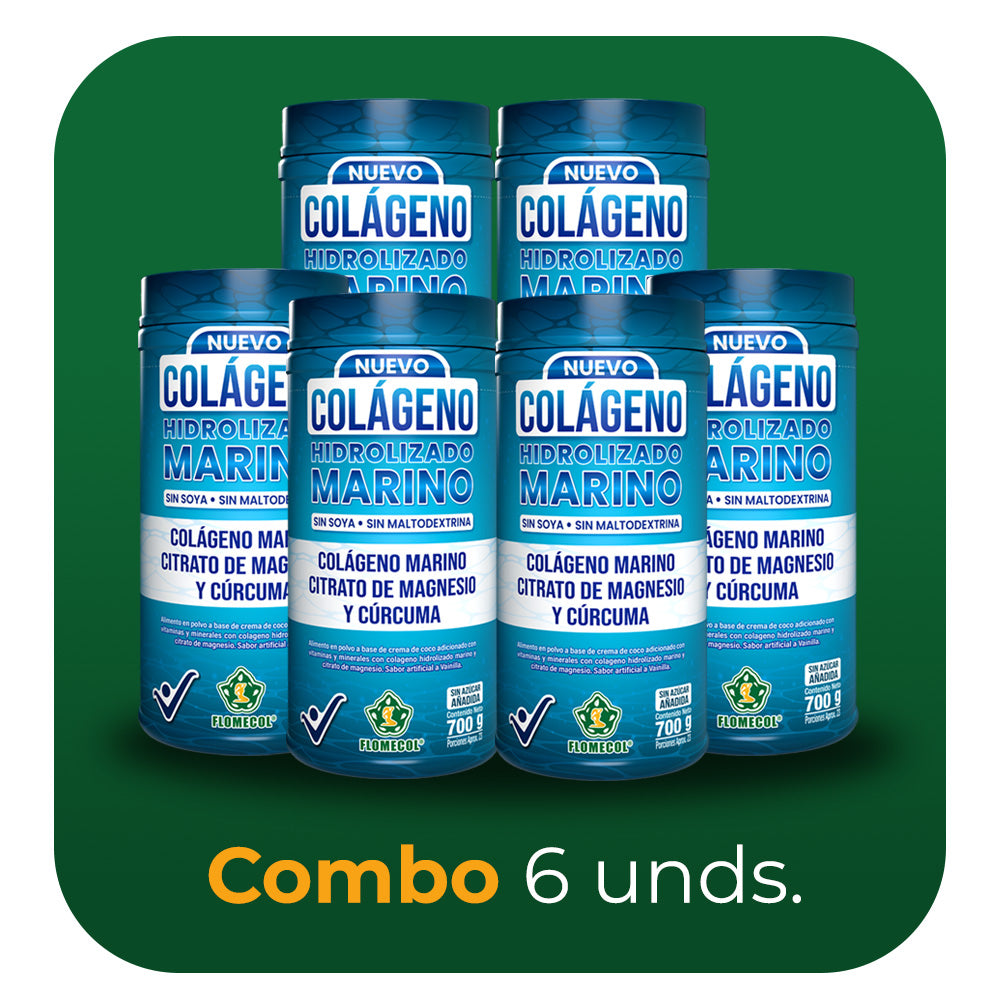 Colágeno Hidrolizado Marino x 700 g - Combo 6 unidades