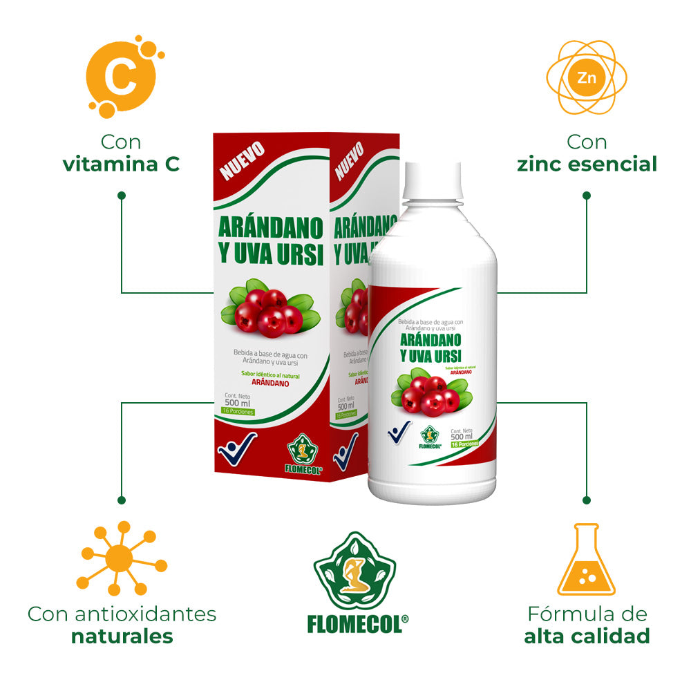 Arándano y Uva Ursi Flomecol x 500 mL - Combo 2 unidades