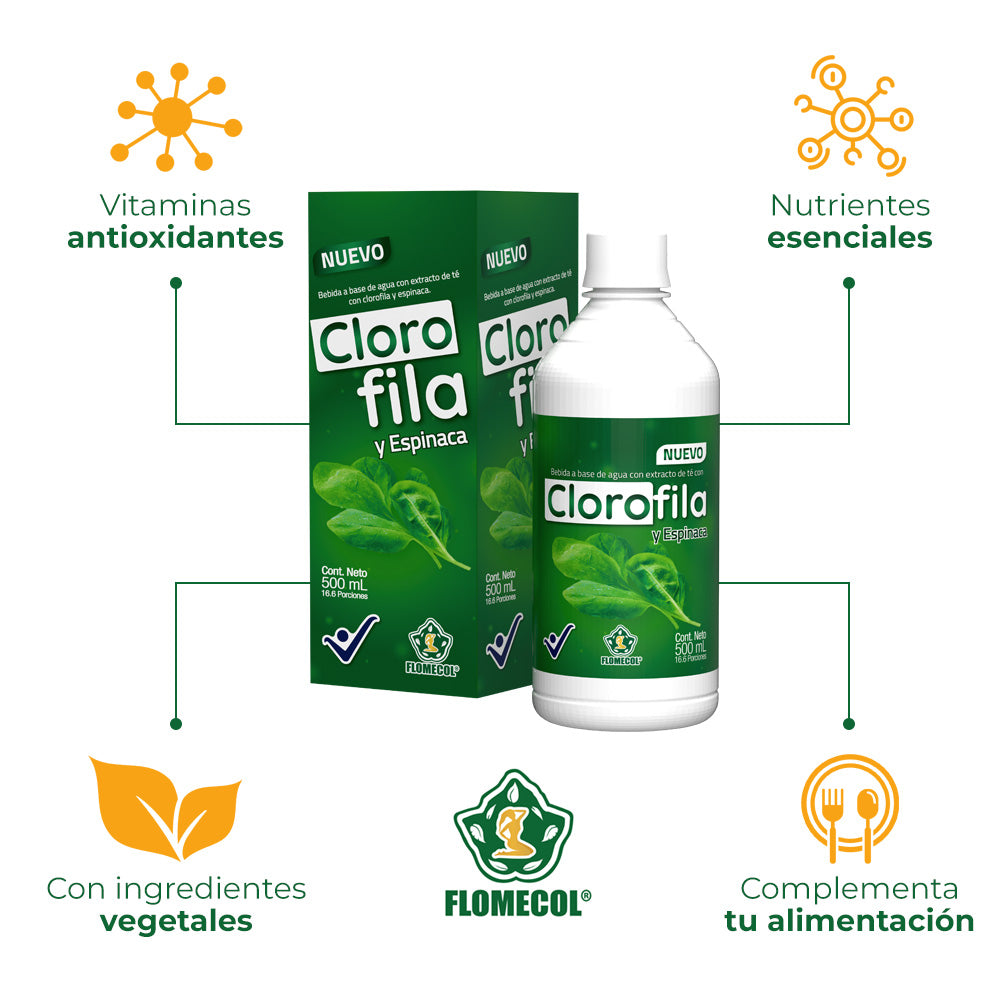 Clorofila Flomecol x 500 mL - Combo 3 unidades