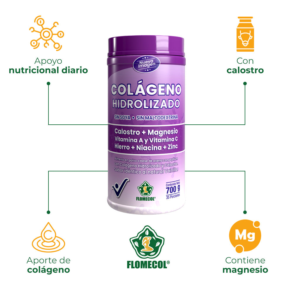Colágeno Hidrolizado Calostro + Magnesio x 700 g